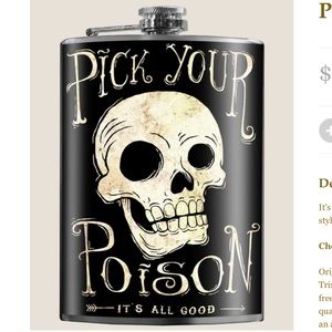 NEW - pick your poison flask - perfect gift!